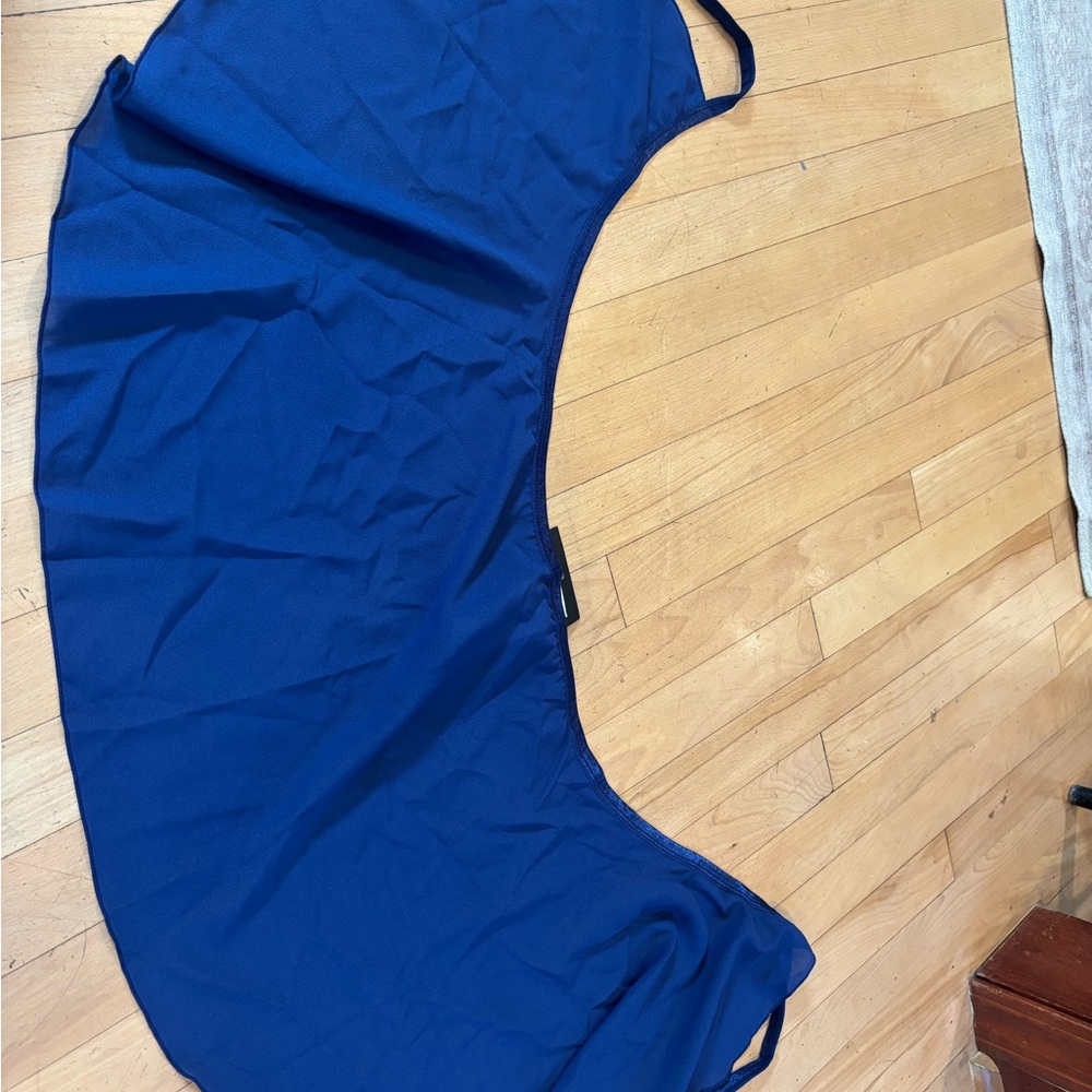 Blue wrap ballet skirt